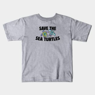 Save the sea turtles Kids T-Shirt